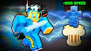 How To Get INFINITE SPEED In ROBLOX BEDWARS...