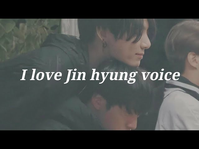 Jungkook loves Jin voice so much class=