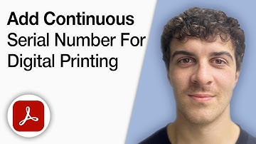 Add Continuous Serial Number for Digital Printing in Adobe Acrobat  Simple Method [2025 Full Guide]