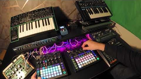 Two Notes: Novation Circuit, Circuit Mono Station, Zoom MS-70CDR.