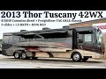 2013 Thor Tuscany 42WX TAG AXLE 1.5 BATH A Class 450HP Cummins Diesel Pusher at Porter&#39;s - $154,900