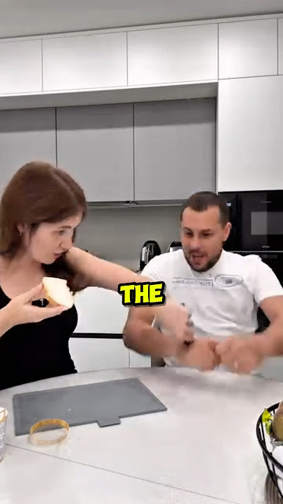 Fake knife prank with husband