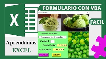 ❎ COMO CREAR UN FORMULARIO DE VENTAS EN VBA 📗 FORMULARIO PARA GUARDAR INFORMACIÓN