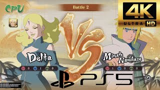 4K Gameplay Delta & Naruto Vs Tsunade & Minato Naruto Boruto Ultimate Ninja Storm Connections