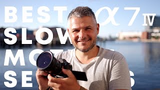 The ABSOLUTE best SLOW MOTION settings on the SONY A7IV