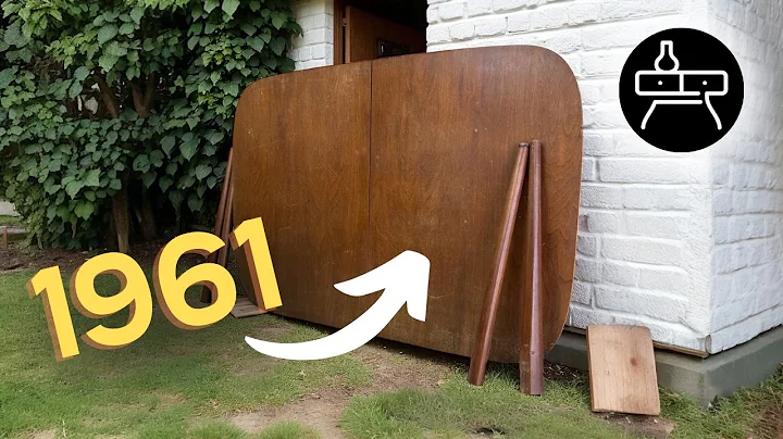Watch Me Restore This Damaged Mid Century Walnut Dining Table