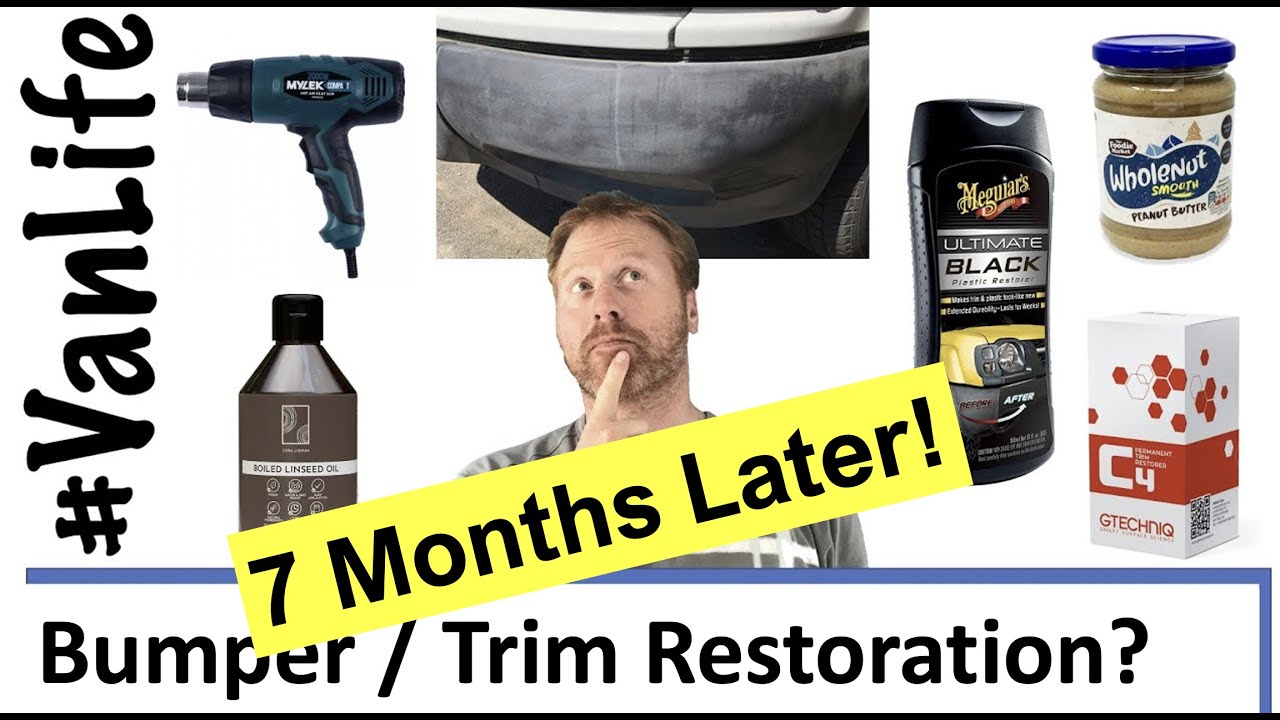 7 month update Plastic Bumper Restorer - Heat Gun, Peanut Butter, Linseed  Oil, Meguiars, Gtechniq C4 