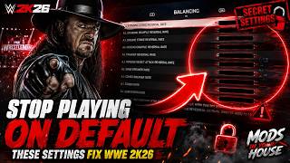 How To Make WWE 2K26 More Realistic!! WWE 2K26 Custom Difficulty Sliders