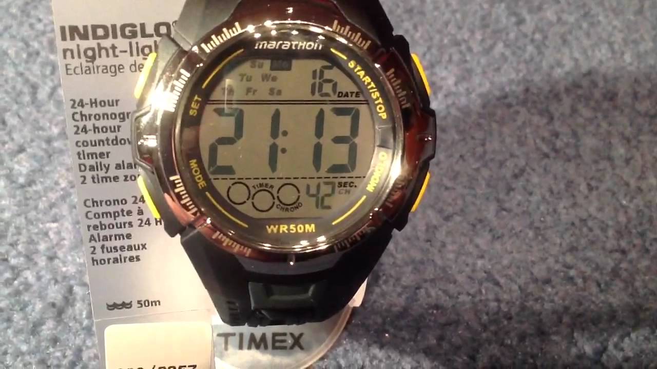What are some important instructions for setting a Timex watch?