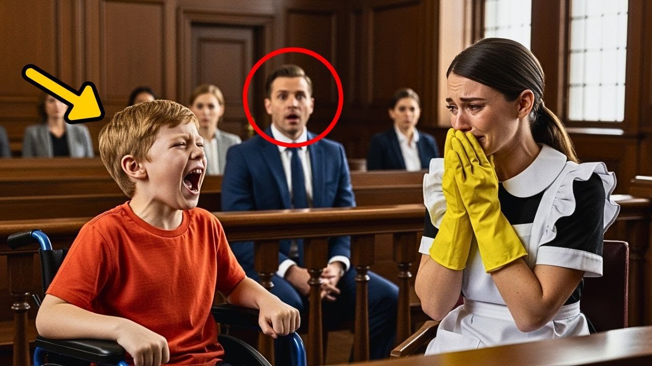 “De stomme zoon van de miljardair sprak toen zijn vader de meid vals in de rechtbank beschuldigde”