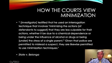 How the Courts view the Reid Technique