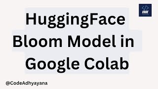HuggingFace - Bloom tryout in Google Colab