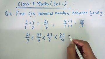 find six rational numbers between 3 and 4.. | Class 9 Ex 1.1 Q2 | Ncert | Solution