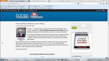 Free WordPress Website Tutorial Videos - How To Add An Image To Your WordPress Website