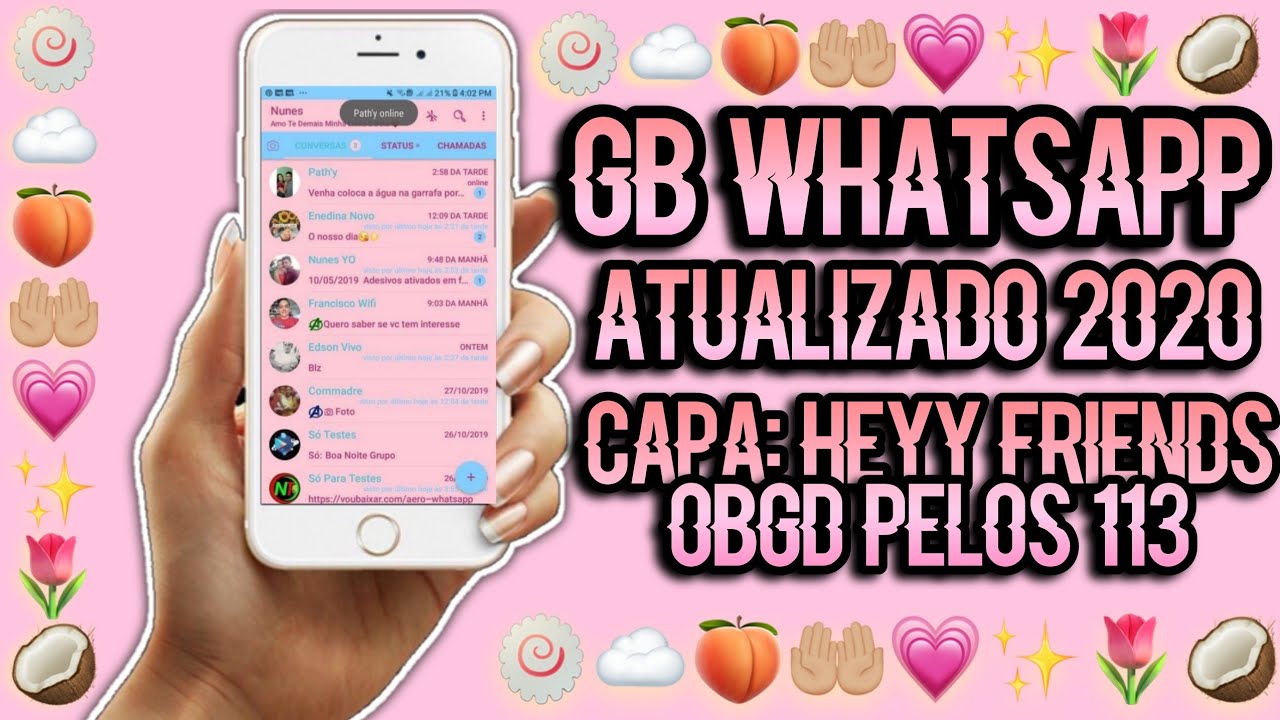 WHATSAPP'GB ATUALIZADO 2020! LINK NA DESCRIÇÃO 💗📲🤲🏼 - YouTube