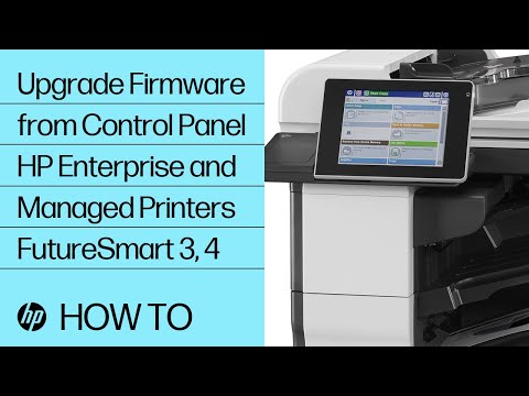 Upgrade Firmware from Control Panel | HP Enterprise and Managed Printers FutureSmart 3, 4 | HP