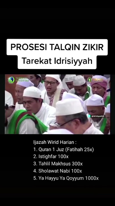 Talqin Zikir Procession of the Idrisiyyah Order #talqinzikir #ijazahzikir #order #trending #short...