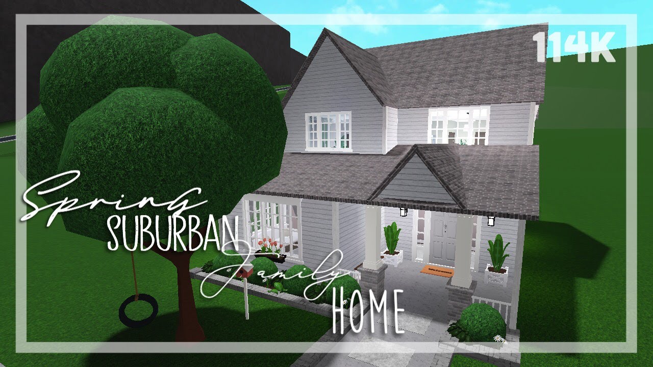 ||Spring Suburban Family Home||Bloxburg|| - YouTube