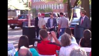 2012 - NCSU - Unveiling of the Memorial Tower Bells
