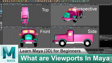 What are 3D Viewports in Maya Overview | Learn Maya 3D for Beginners Tutorials #24