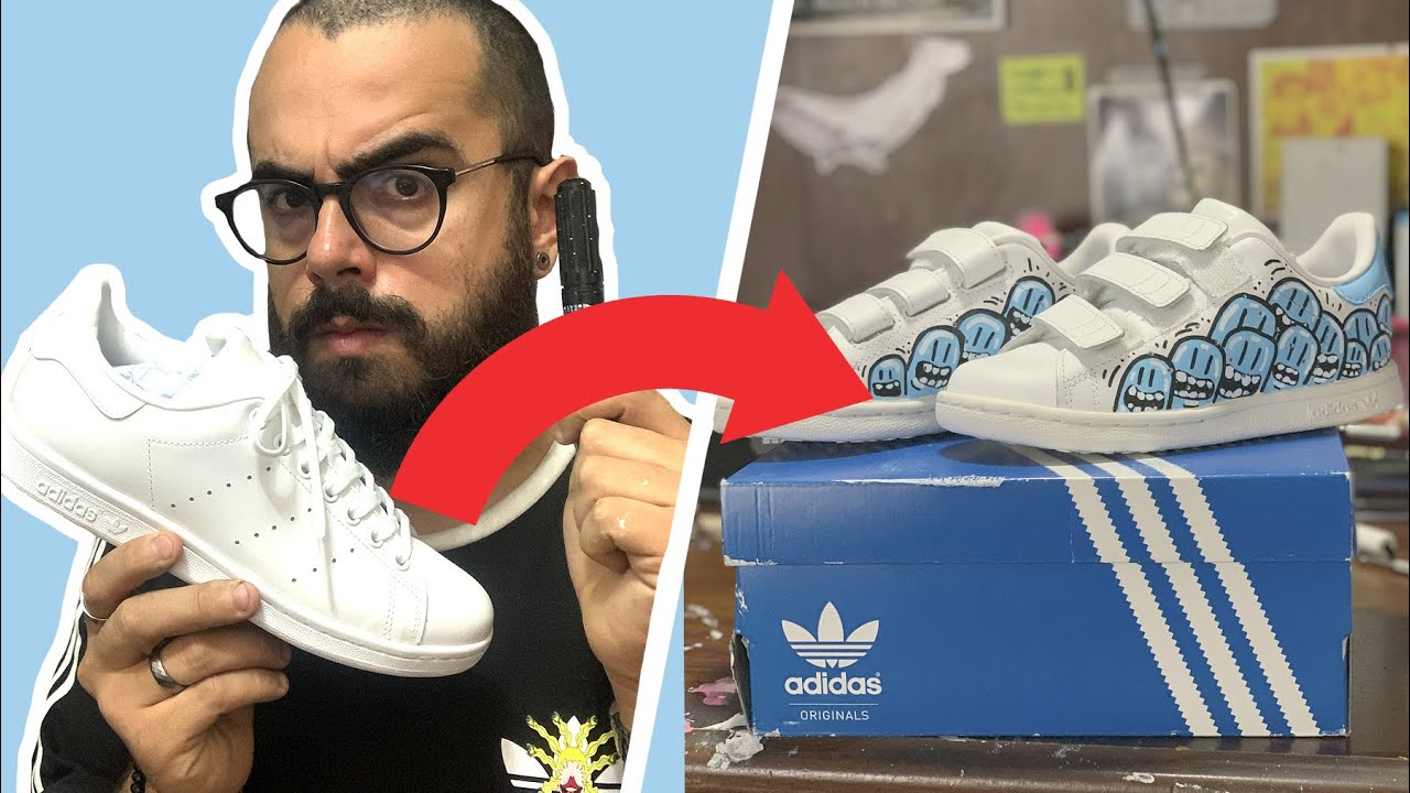 Customizando tênis ADIDAS STAN SMITH | DE TÊNIS - YouTube