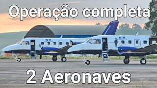 Acompanhe uma operação completa a bordo de um E110  BANDEIRANTE . VOO: SOROCABA - PIUMHI - GOIANIA .