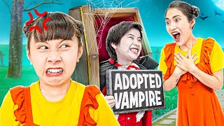 My Adopted Brother Is Vampire - Funny Stories About Baby Doll Family