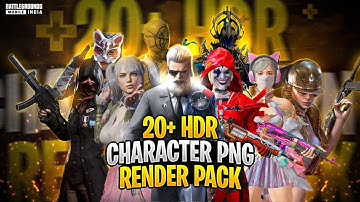 20+ HDR Pubg/Bgmi Characters PNG Pack🔥 | PNG Pack For Thumbnail | Free to use bgmi character png