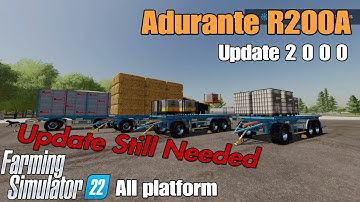 Adurante R200A  / FS22 UPDATE for all platforms /Changelog 2.0.0.0