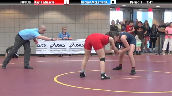 60 kg Finals - Kayla Miracle (Campbellsville Sunkist Kids) vs Rachel McFarland (OKCU)