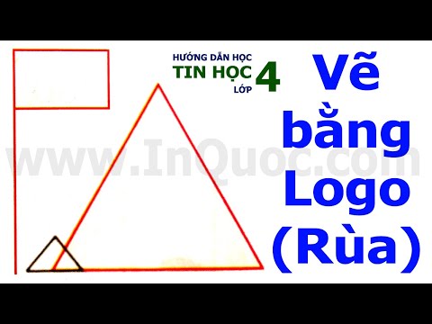 Hướng dẫn viết dòng lệnh trên phần mềm Logo để vẽ hình cây cờ và tam giác đều 🐢 Tin Học Lớp 4