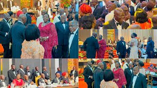 OTUMFUO & WIFE SURPRISED PREZ AKUFFO ADDO WITH THEIR DANCING SKILLS AT THE DINNER NIGHT