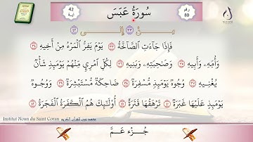 سورة عبس من الآية 33 إلى 42