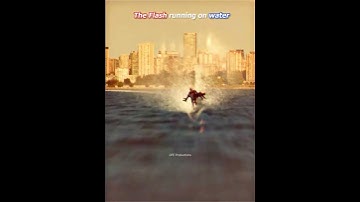Iris vs The Flash running on water #theflash