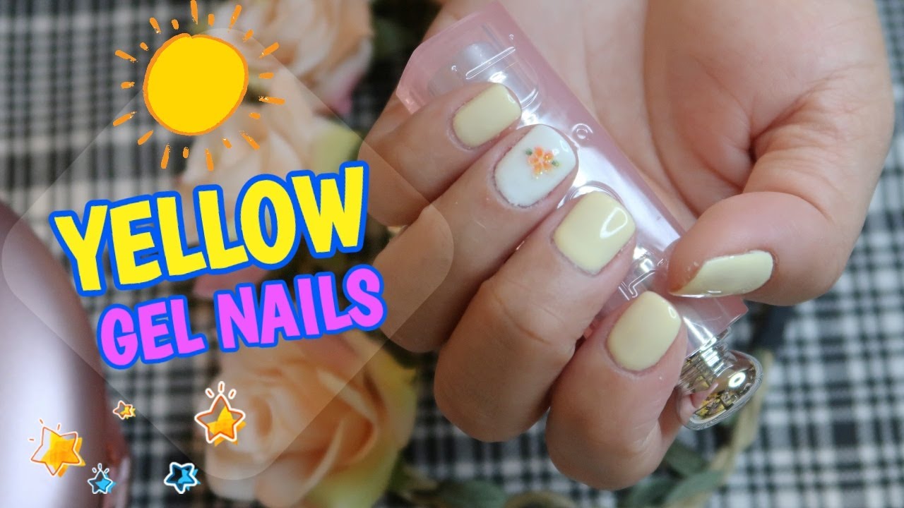 YELLOW GEL NAIL | SUMMER GEL NAILS COLOR | NEONAIL BANANA SMOOTHIES