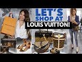 SHOP WITH ME AT LOUIS VUITTON! 👜 SHOPPING VLOG + LV UNBOXING!