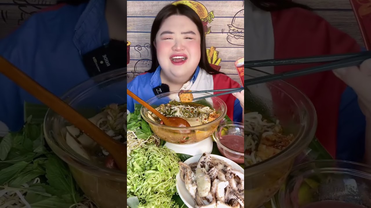 MÚKBENG BÚN RIÊU CUA ĐỒNG VÀ BẠCH TUỘT #food #mukbang 
