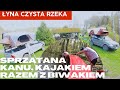 Łyna, kanu, kajaki i sprzątanie z biwakiem Operacja Czysta Rzeka Olsztyn