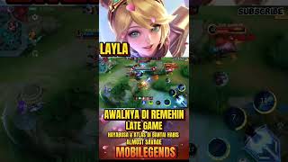 Layla was initially underestimated! Layla late game Hayabusa & Atlas slaughtered almost savage mlbb