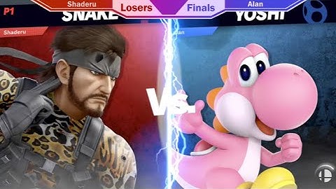 Shaderu (Snake) Vs Alan (Yoshi, Pyra/Mythra, Diddy Kong) Losers Finals, FSC Smash Series #2