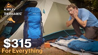 Everything You Need For Backpacking Under $315*  Backpacking on a Budget