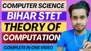 Complete Theory of Computation Marathon 🔥 | STET Computer Science 2025 | Full Syllabus Preparation |