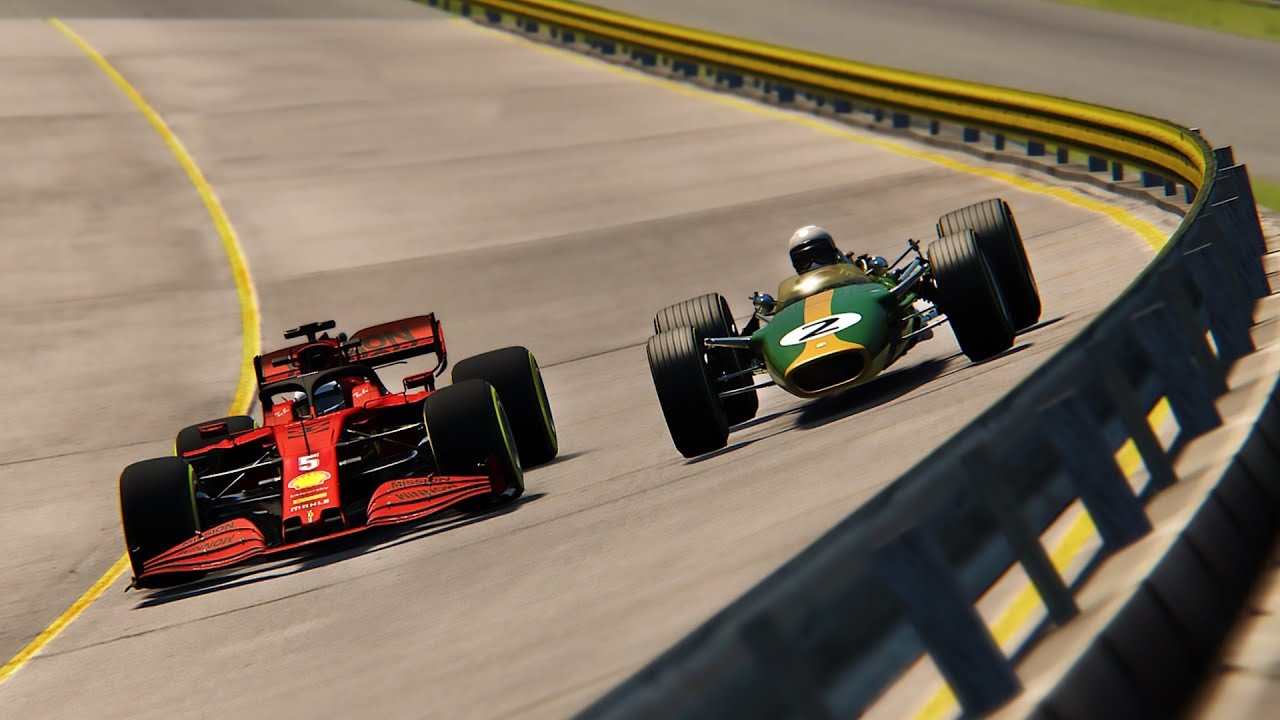 DRIVING F1 2020 CARS AT HISTORICAL 1966 MONZA!