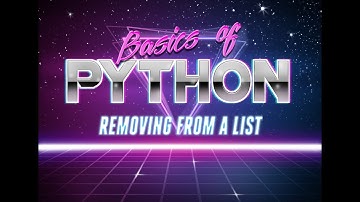 Removing items from a list in Python