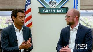Meeting in Middle America host Steven Olikara interviews Green Bay Mayor Eric Genrich