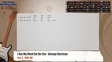 🎸 Got My Mind Set On You - George Harrison Guitar Backing Track with chords and lyrics
