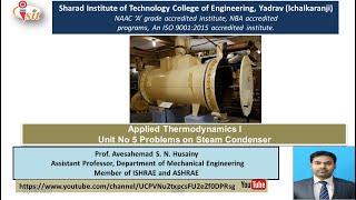 Problems on steam condenser