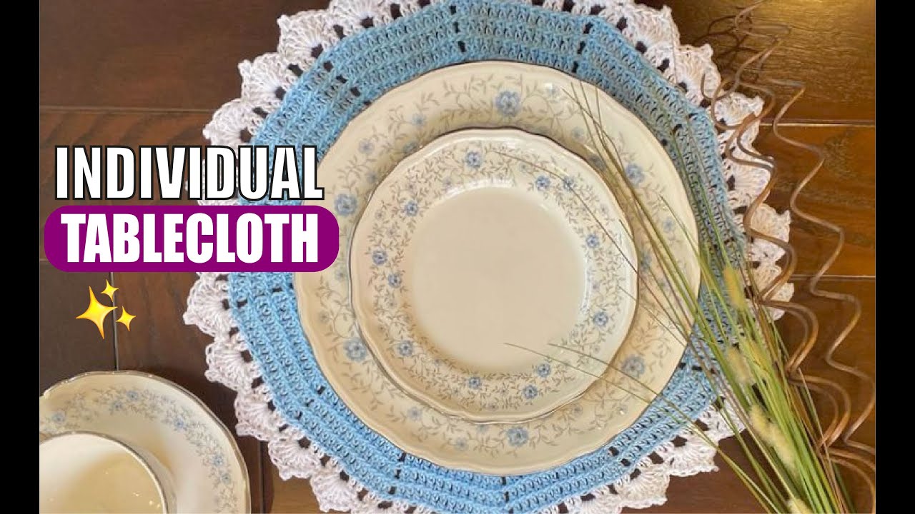Decorate your Table / Easy Individual TableCloth - HOW TO CROCHET - BY ...