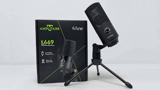 Fifine K669 Condenser Microphone Unboxing & Review
