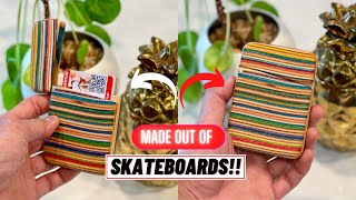 WALLET MADE OUT OF RECYCLED SKATEBOARDS!